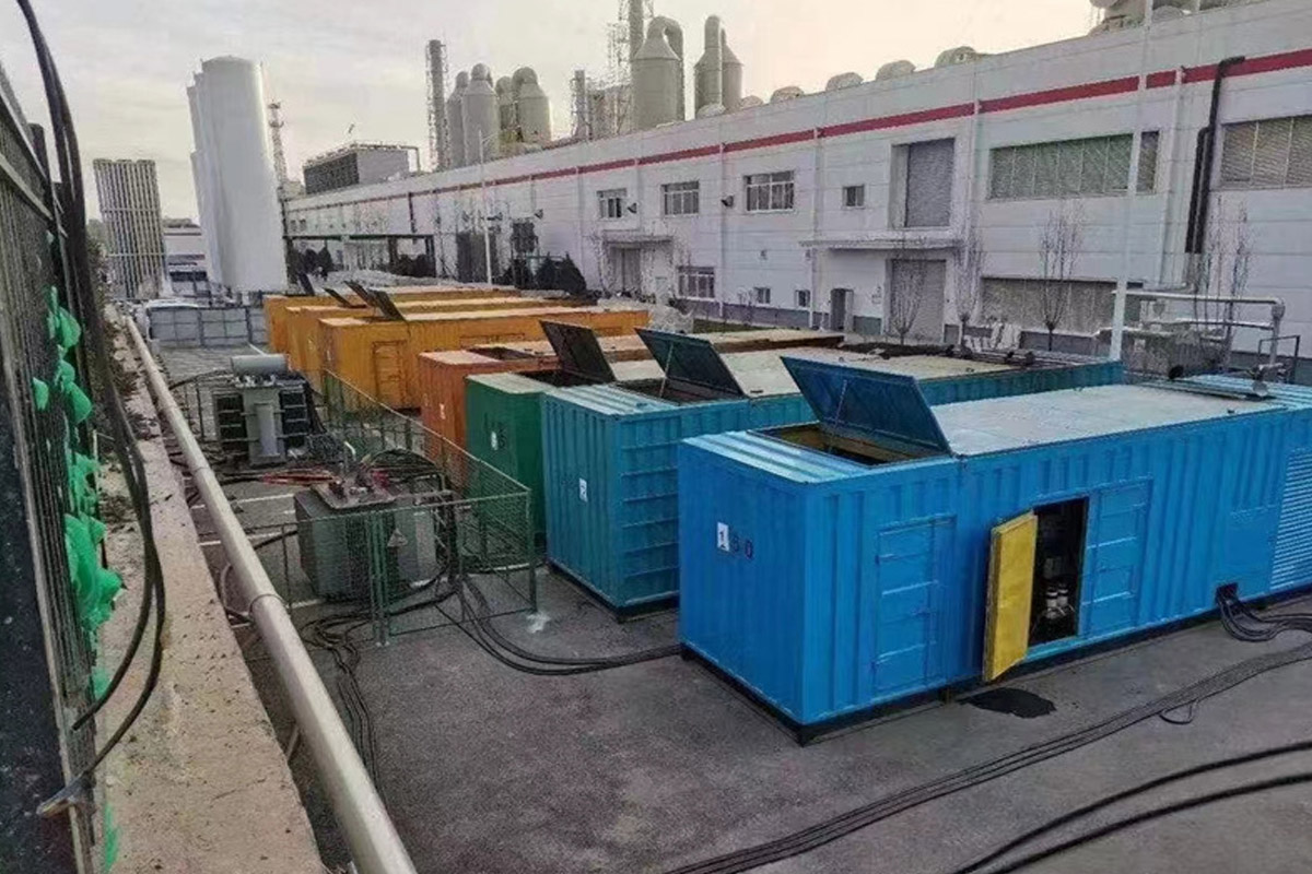 齐齐哈尔发电机租赁施工现场
