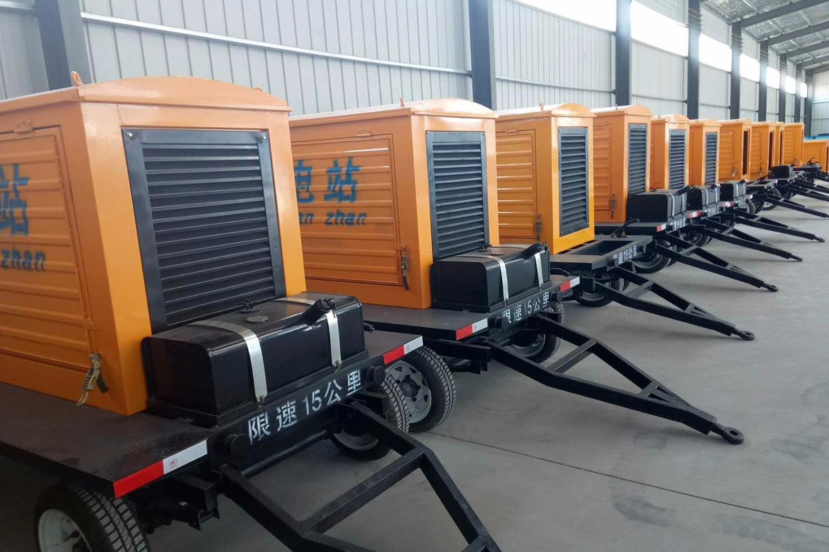 齐齐哈尔发电机租赁施工现场
